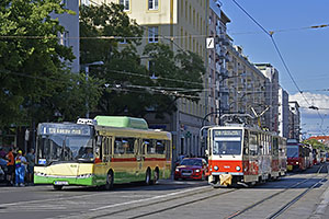Bratislava: sprievod k výročiu 130 rokov MHD v Bratislave, 6.9.2025 Bratislava DOD DPB 2025