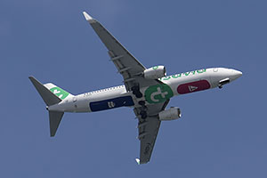 Heraklion: Boeing 737-800 F-GZHO Transavia France, 27.4.2025 dopravny mix