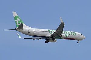 Heraklion: Boeing 737-800 F-GZHO Transavia France, 27.4.2025 dopravny mix