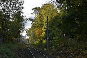 Bielsko-Biała: železničná trať, 22.10.2025 Bielsko-Biała