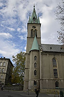Bielsko-Biała: Plac Marcina Lutra, Kościół Zbawiciela, 22.10.2025 Bielsko-Biała