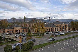 Bielsko-Biała: Bielsko-Biała Główna, železničná stanica, 22.10.2025 Bielsko-Biała